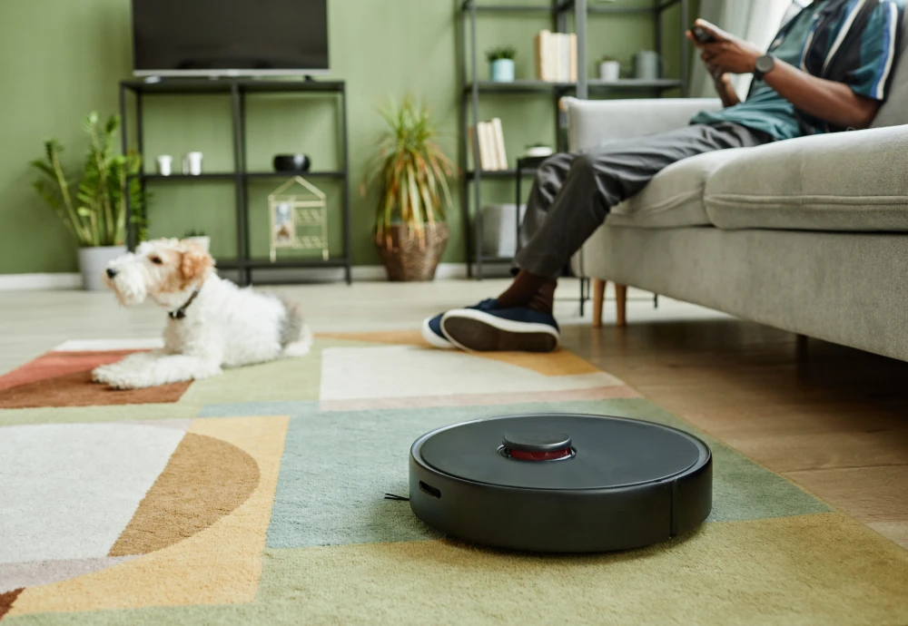 robot vacuum cleaner sweeping and mopping